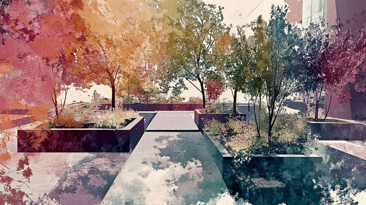 Terk edilmiş bir arazinin cep parkına dönüştürülmesiyle oluşan yeşil alan